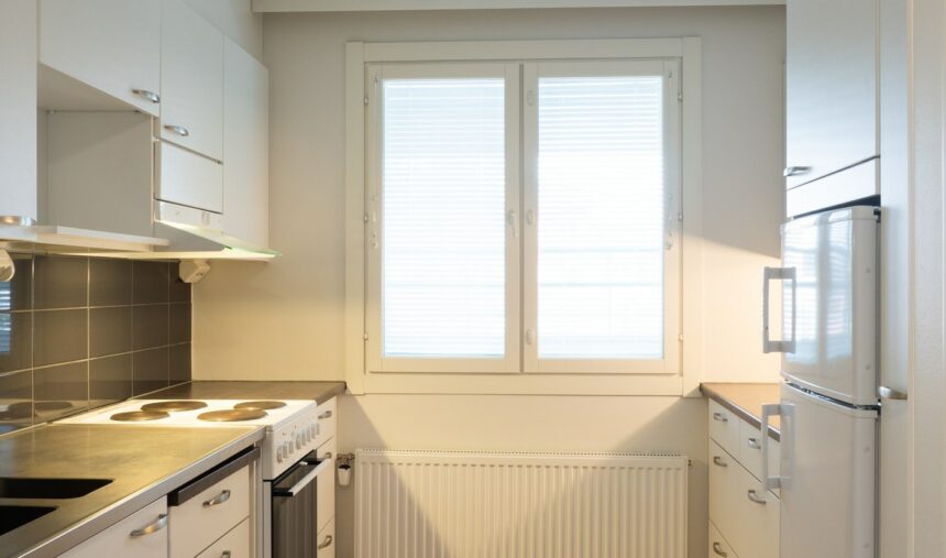 Picture of kitchen in two room apartment