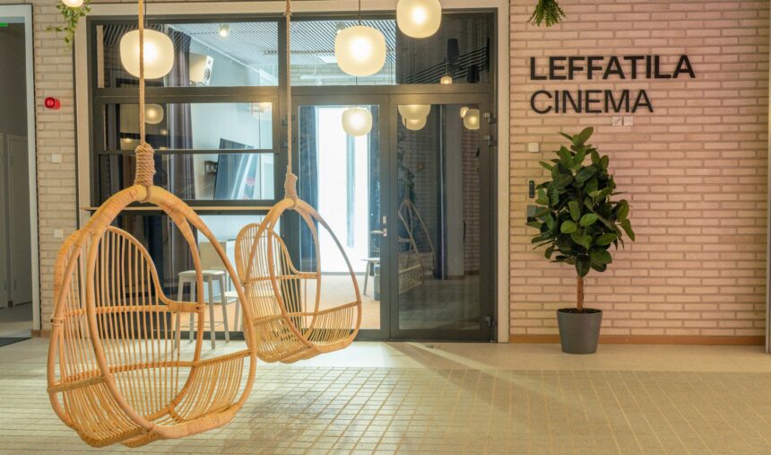 Picture of hallway with a view to cinema