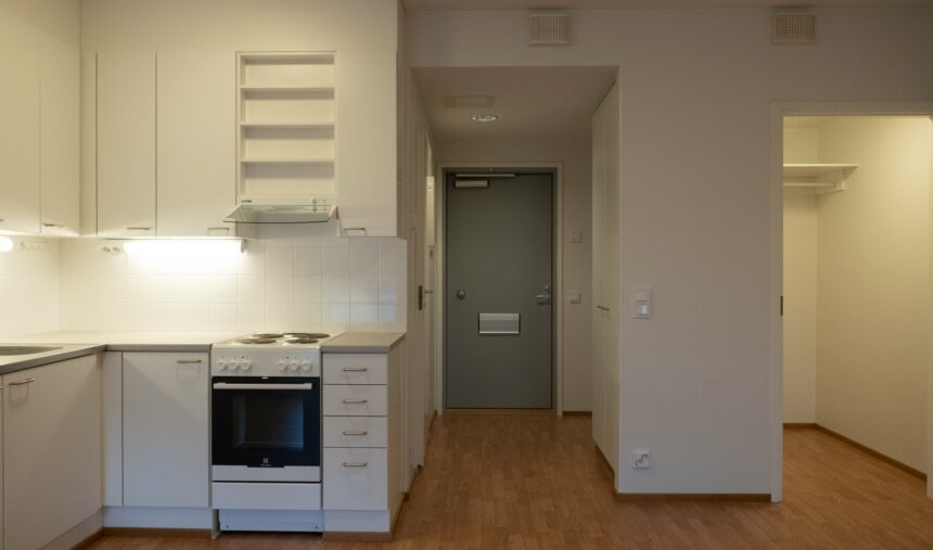 Picture of studio apartment with view to kitchen