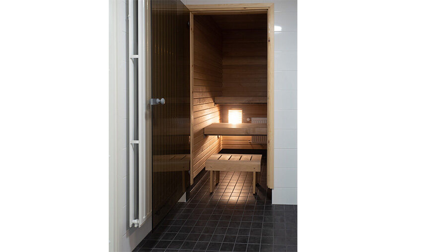 Picture of sauna in studio apartment