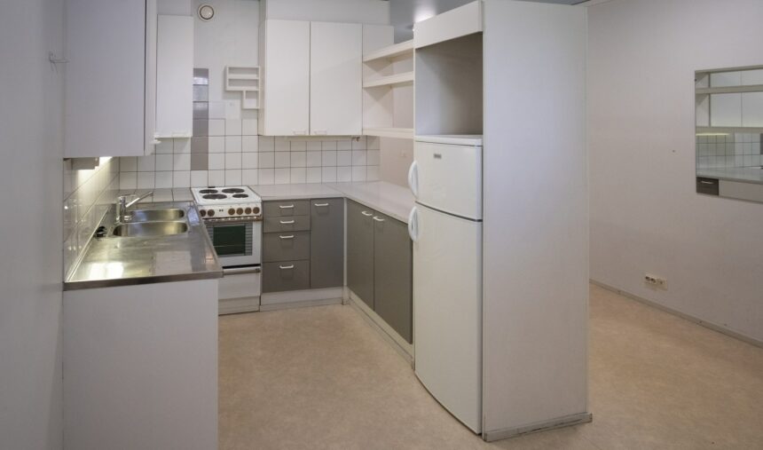 Shared apartment kitchen